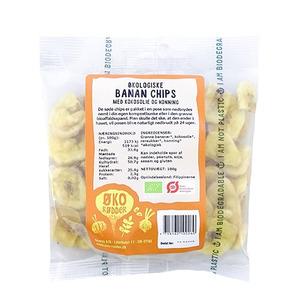 Ekologiska söta bananchips från Øko Rødder Med24.se