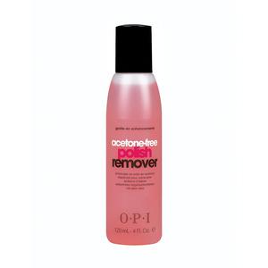 OPI Aceton-Free Polish Remover avlägsnar effektivt alla spår av nagellack, utan att lösa upp konstgjorda naglar.