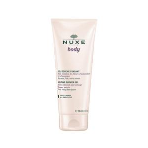 Nuxe Melting Shower Gel - Mild, parabenfri kroppstvål med apelsinblom och vårdande mandelolja Med24.se