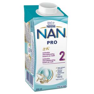 Nestlé Nan 2 Modersmjölkersättning från 4 månader - 200 ml
