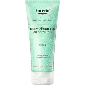 Eucerin Dermopurify Oil Control scrub tar bort döda hudceller och lämnar huden slät och fin Med24.se