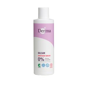 Derma Eco Woman Balsam är ett milt och skonsamt hårbalsam med kokosolja, aloe vera och honung, som ger näring, styrka och glans Med24.se