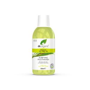 Dr. Organic Tea Tree Mouthwash - 500 ml