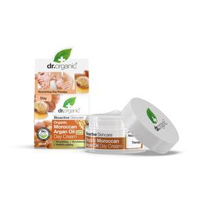 Dr. Organic Moroccan Argan Oil Day cream - 50 ml, närande kräm för dagligt bruk, baserat på ekologisk arganolja