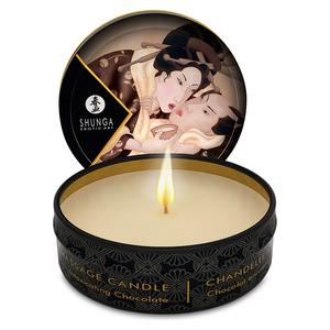 Shunga Mini Massage Candle med rik, förförande doft av choklad Med24.se