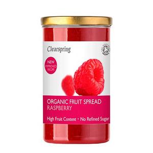 Clearspring Hallonmarmelad sockerfri eko - tillverkad i Frankrike