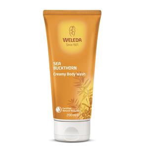 Weleda Sea Buckthorn Creamy Body Wash är en naturlig, krämig kroppstvål med havtornsolja Med24.se