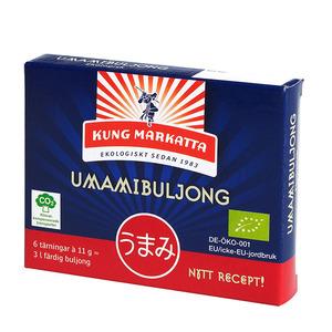 Kung Markatta Kycklingbuljong är gjord av ekologiska och naturliga ingredienser.