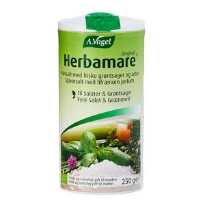 Herbamare örtsalt är baserat på havssalt och färska, ekologiska örter, vilket ger en fin, rund smak Med24.se