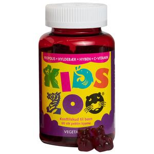 Kids Zoo propolis med fläderbär och nypon + vitamin C vegetabilisk
