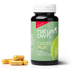 Nature's Own CoQ10 Multi - Veganvänligt, komplett multivitamin och mineral med koenzym Q10, bidrar till energibildning i kroppen Med24.se