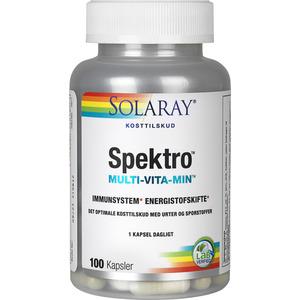 Solaray Spektro Multi-Vita-Min - 100 kapslar, innehåller alla viktiga vitaminer och mineraler i en kapsel