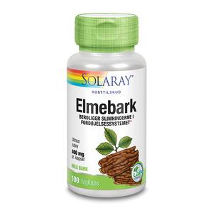 Solaray Elmebark (Ulmus rubra) i vegetabiliska HPMC-kapslar Med24.se