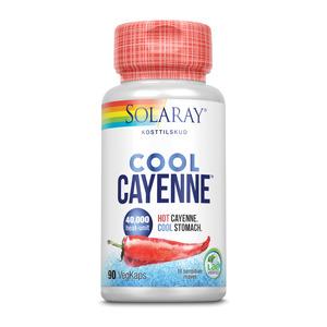 Solaray Cool Cayenne vegetabiliska kapslar med cayennepeppar och ingefärsrot Med24.se