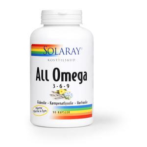 Solaray All Omega 3-6-9 - 90 kapslar