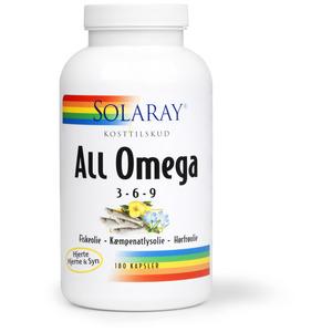 All Omega 3-6-9 är en unik kombination av fiskolja och vegetabiliska oljor från jättenattljus och linfrö