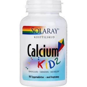 Solaray Calcium Kids - tuggtablett med frisk fruktsmak