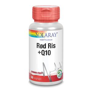 Solaray Rött Ris + Q10 med rött ris, koenzym Q10 och vitamin B3 Med24.se