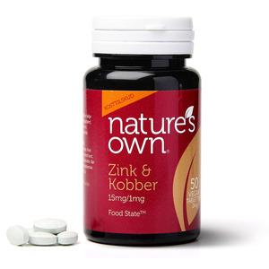 Nature's Own mineraltillskott med zink och koppar Med24.se