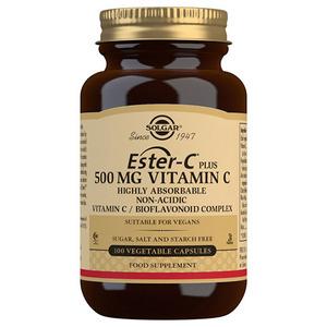 Solgar Ester-C Plus 500 mg - Patenterad, syrautral C-vitaminformel som bidrar till immunsystemets normala funktion Med24.se