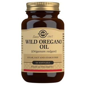Solgar Wild Oregano Oil innehåller en örtblandning med oregano-oljor i praktiska, lätt absorberbara, mjuka gelkapslar Med24.se