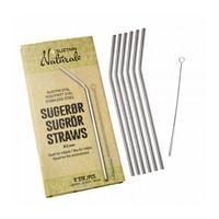 Suztain Naturals stålsugrör 5 mm - 6 st