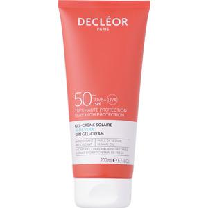 Decléor Sun Cream SPF 50 Body är berikad med naturlig aloe vera som ger näring och läker Med24.se