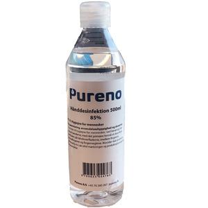 Pureno handdesinfektion är en effektiv handsprit som garanterar dig rena, bakteriefria händer vid varje användning Med24.se