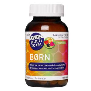 Livol Multi Total vitamin- och mineraltillskott för barn med härligt, god fruktsmak Med24.se