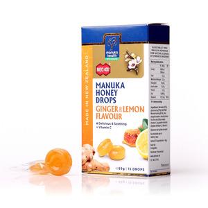 Sugtabletter med smak av manukahonung, citron och ingefära Med24.se