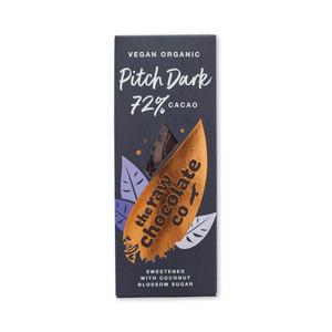 The Raw Choklad Co. Pitch Dark Raw Chocolate 72% eko - 38 g