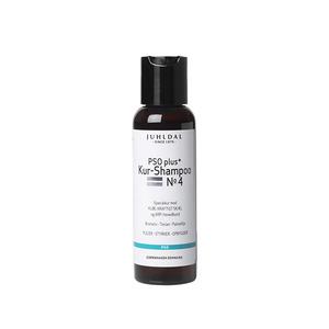 Juhldal PSO Kur-Shampoo No 4+ är en schampokur som används mot klåda, svåra mjällbesvär och skorv i hårbotten Med24.se