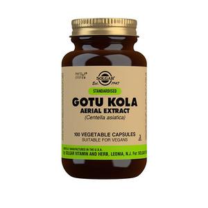 Solgar Gotu Kola - Vegetabiliska kapslar med Gotu Kola-extrakt bidrar till att upprätthålla normal, kognitiv funktion Med24.se