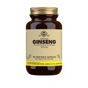 Solgar Siberian Ginseng innehåller pulver från rysk rot, vilket bidrar till ökad mental prestanda och högre fysisk energi Med24.se