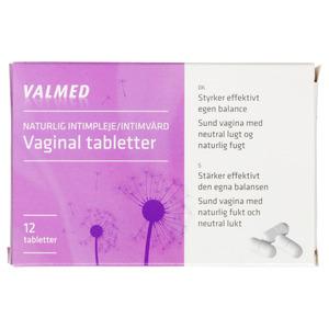Valmed Vaginal tabletter för en naturlig intim vård - för en sund vagina med neutral lukt och naturlig fukt Med24.se
