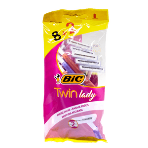 BIC Twin Lady engångshyvel för en lätt och exakt rakning - 10 st Med24.se
