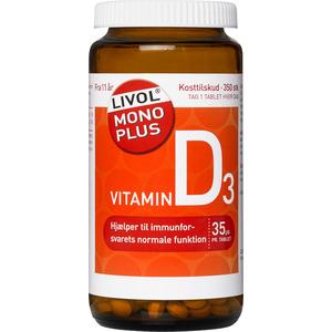 Livol Mono Plus vitamin D3 - vitamintillskott till ditt immunförsvar, benstomme, tänder och muskler Med24.se