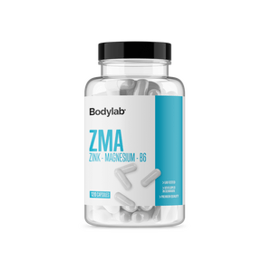 Bodylab ZMA innehåller en kombination av zink, magnesium och vitamin B6, som bland annat bidrar till att minska trötthet och utmattning Med24.se