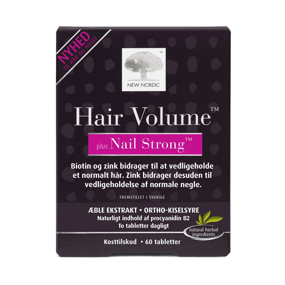Hair volume + Nail Strong - 60 tabletter