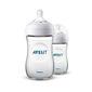 AVENT Natural Nappflaska med napp 1 månad + - 260 ml - 2-pack