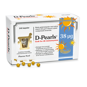 D-Pearls Kraftig Vitamin D 38 mcg - 240 kapslar