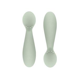 EZPZ Tiny Spoon - Ergonomisk, dimgrön babysked, perfekt när ditt barn ska introduceras till mos och gröt