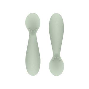 EZPZ Tiny Spoon - Ergonomisk, dimgrön babysked, perfekt när ditt barn ska introduceras till mos och gröt