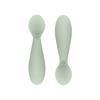 EZPZ Tiny Spoon - Ergonomisk, dimgrön babysked, perfekt när ditt barn ska introduceras till mos och gröt