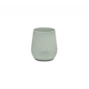 EZPZ Tiny Cup - Stilren, grågrön och ergonomisk, öppen mugg i BPA-fri silikon Med24.se
