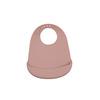 Tiny Tot haklapp av silikon - puderrosa