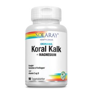 Solaray Okinawa Korall Kalk är tuggtabletter för både stora och små