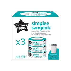 Tommee Tippee 3 st refillkasetter till Sangenic Simplee blöjhink Med24.se