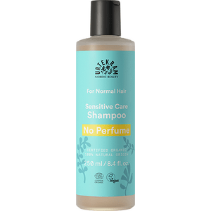 Urtekram No Perfume Shampoo vårdar ditt hår med fuktgivande, ekologiska ingredienser - helt utan parfym Med24.se