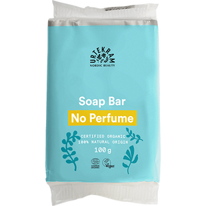 Urtekram No Perfume Soap Bar är baserad på ekologiska ingredienser som rengör huden skonsamt - helt utan parfym Med24.se